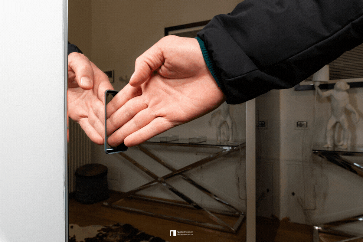 choisir notre porte affleurante - Poignée complanaire rectangulaire