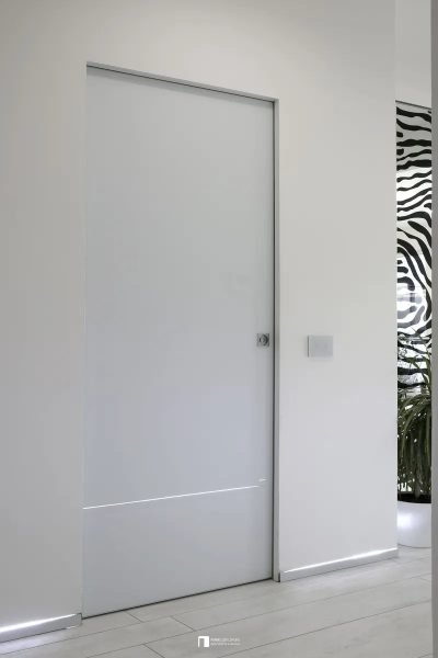 Porte coulissante pour salle de bain moderne