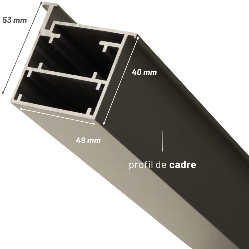 Profilé de cadre pour portes battantes